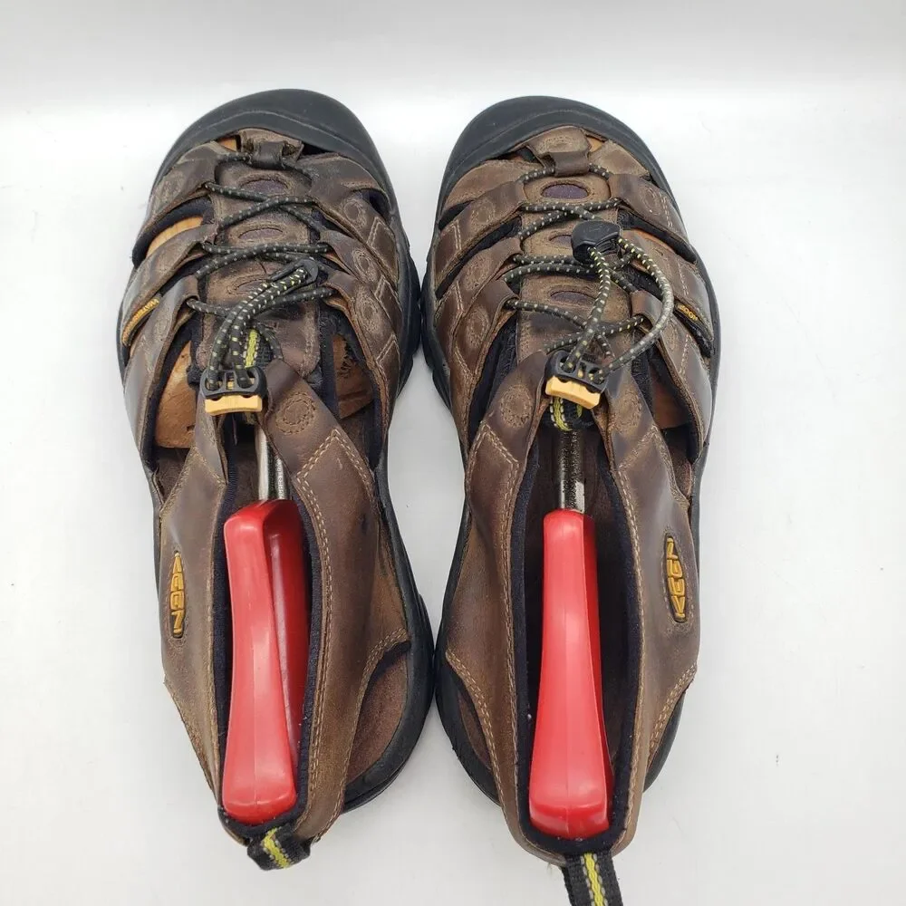 Keen Newport Brown Leather Waterproof Hiking Sandals Mens Size 10.5 Fisherman